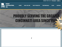 Tablet Screenshot of perrycontractinginc.com